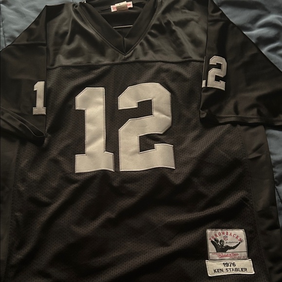 Mitchell & Ness Black and White Throwback Jersey - Picture 1 of 4